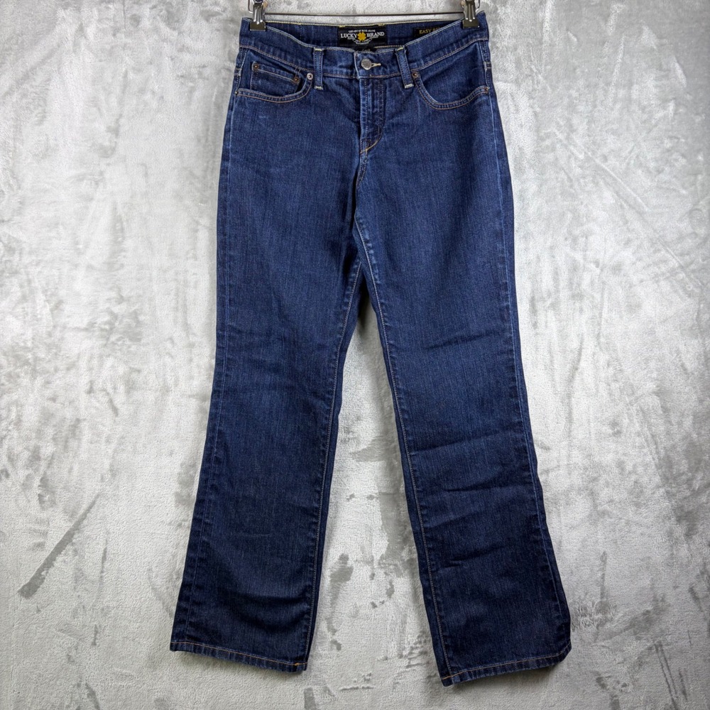 Lucky Brand‎ Womens Jeans Easy Rider Bootcut Dark Wash Size 6/28 Cowgirl Western